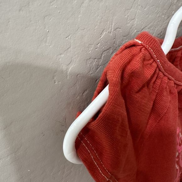 Tea Collection Orange Embroidered Pink Floral Dress - Picture 7 of 9